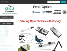 Tablet Screenshot of peakoptics.com